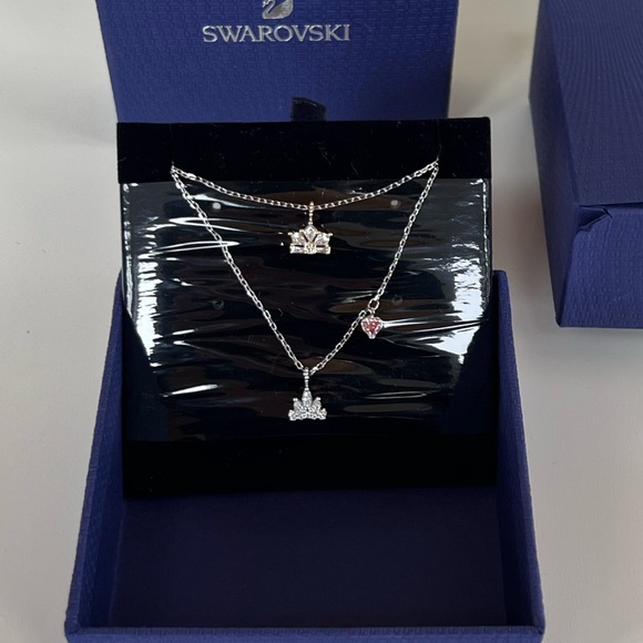 Swarovski Out of This World Queen Double Layered Necklace Brand New - Picture 2 of 4